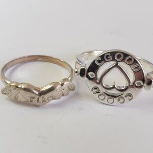 Lot Of 2 Rings Silver